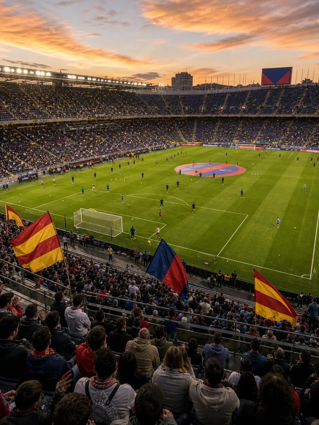 Läktare och plan inför kommande match i La Liga